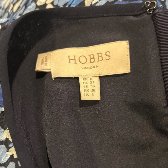 Hobbs London Sasha Tie Neck Floral Mini Dress, size 4. - Picture 8 of 10